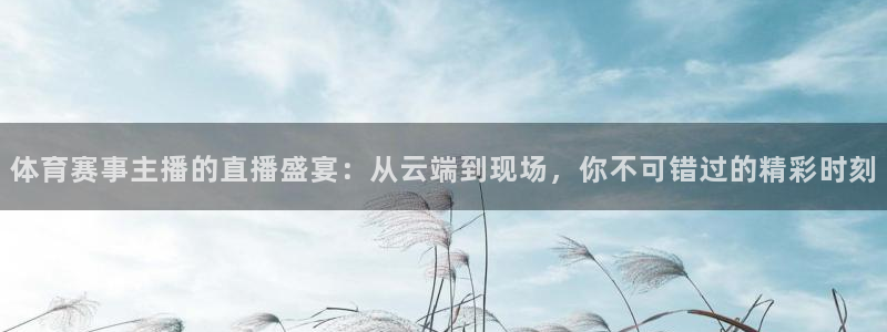 体育赛事主播的直播盛宴：从云端到现场，你不可错过的精彩时刻
